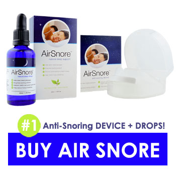 Buy Air Snore Anti-Snoring Device and drops